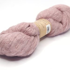 MALUMALU - kézzel festett egyszínű fonal - suri alpaka-selyem - 100g - 432-1 világos mályva
